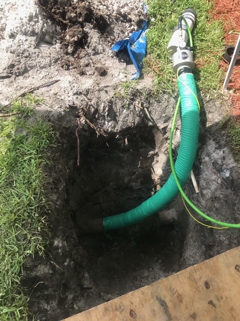 65\' Sewer Pipe Line Repair in Hollywood, FL